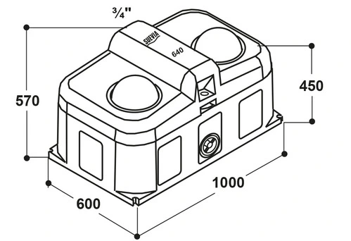 „Thermo-Source“ modelis 640 su 2 gėrimo vietomis