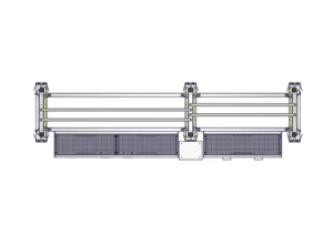 Galvijų pravarymo koridorius ADJUSTABLE PLATE-MOUNTED RACE, LGHT. 5.6M
